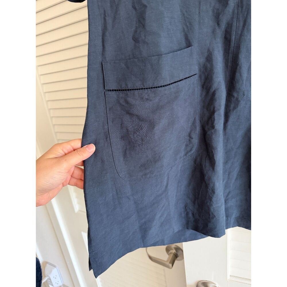 G. Label by Goop Mini Caftan Dress in Navy size 4 - Picture 5 of 9